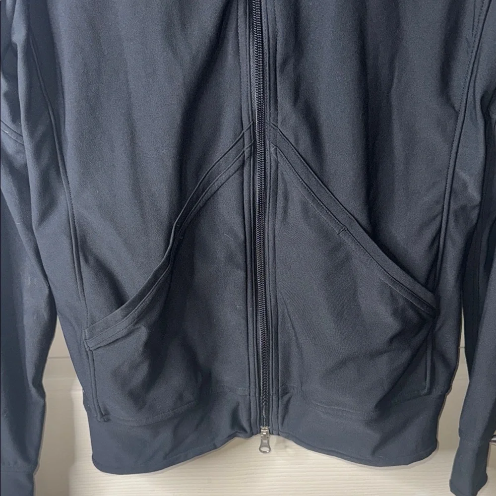 Nike Black Performance Jacket with Mock Neck and Full Zipper